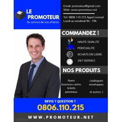 Flyers A7 impression recto verso création sur mesure incluse